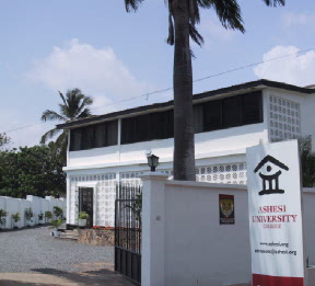 Entrance to Ashesi's newly renovated campus